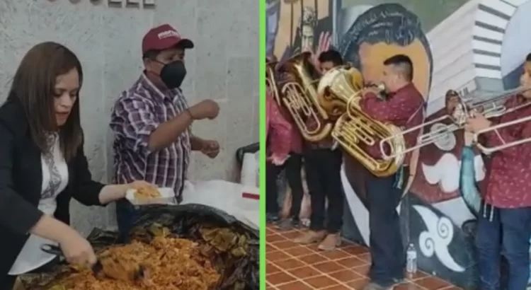 Diputada festeja su cumpleaños con banda en el Congreso de Hidalgo