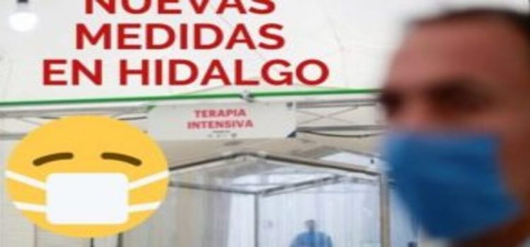 Emiten nuevas medidas sanitarias en Hidalgo