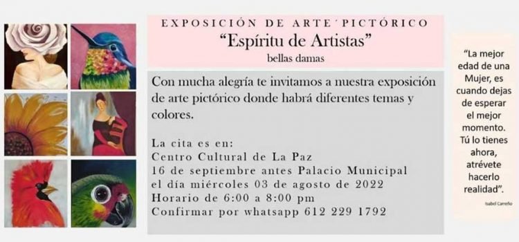 Invitan a exposición pictórica en el CCLP