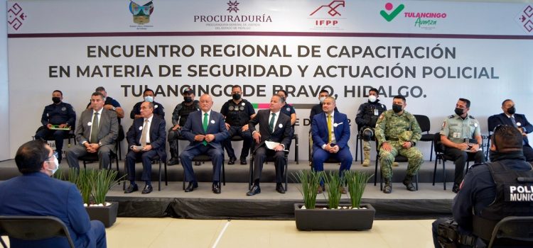Tulancingo realiza encuentro regional de capacitación en seguridad