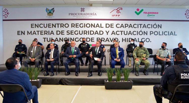 Tulancingo realiza encuentro regional de capacitación en seguridad