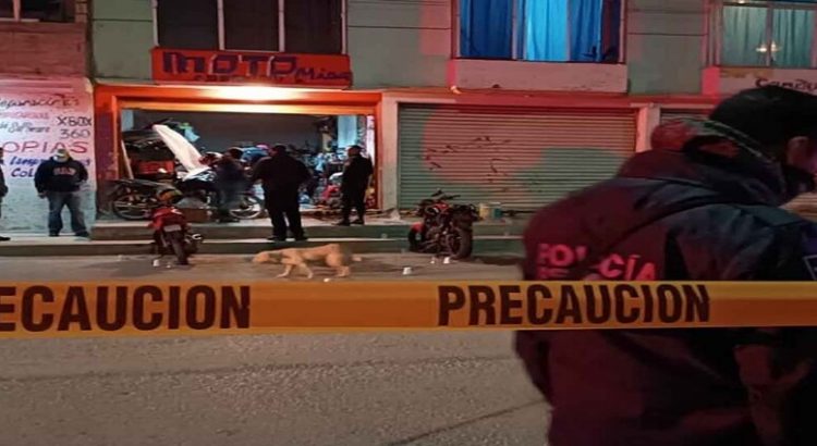 Ataque armado a taller de motos deja 4 heridos y un muerto en Hidalgo