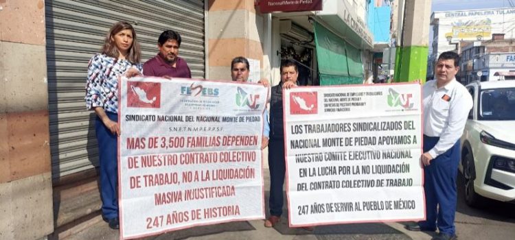 Acusan empleados cierre irregular de Montepío Tulancingo