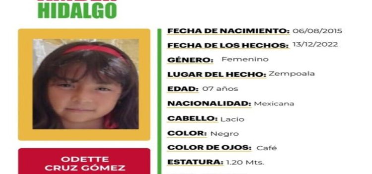 Activan alerta Amber por hija de Diana Gómez, quien fue asesinada en Hidalgo