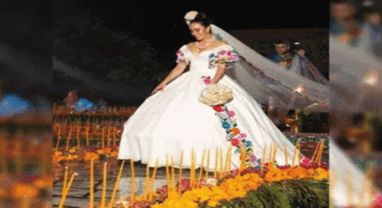 Colección de vestidos de novia bordados para proyectar cultura de la huasteca de Hidalgo