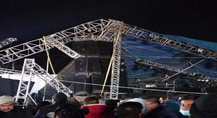 Se desploma escenario durante posada comunal en Hidalgo