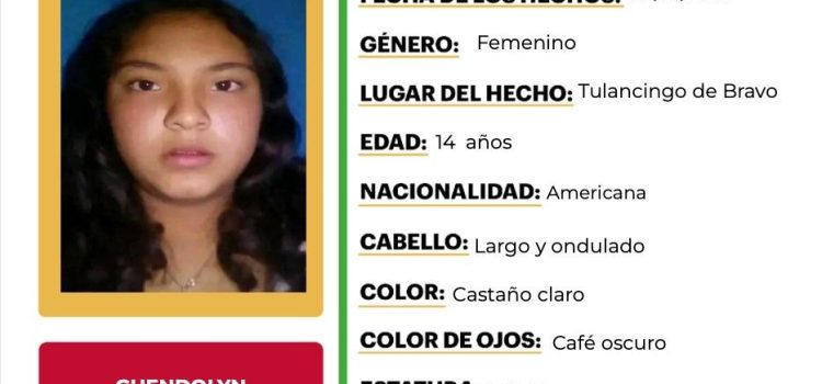 Desaparece una menor de edad en Tulancingo