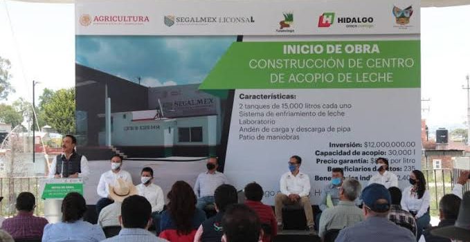 Inauguración del Centro de Acopio de Leche en Tulancingo