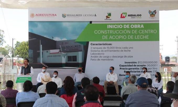 Inauguración del Centro de Acopio de Leche en Tulancingo