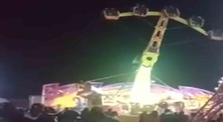 Nuevamente falla juego mecánico en feria de Hidalgo