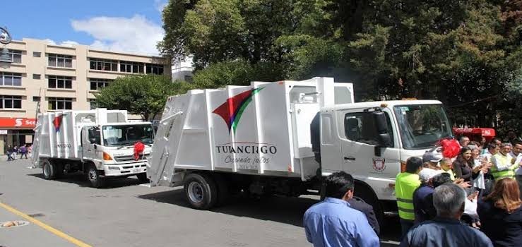 Habilitan camiones recolectores de basura en Tulancingo