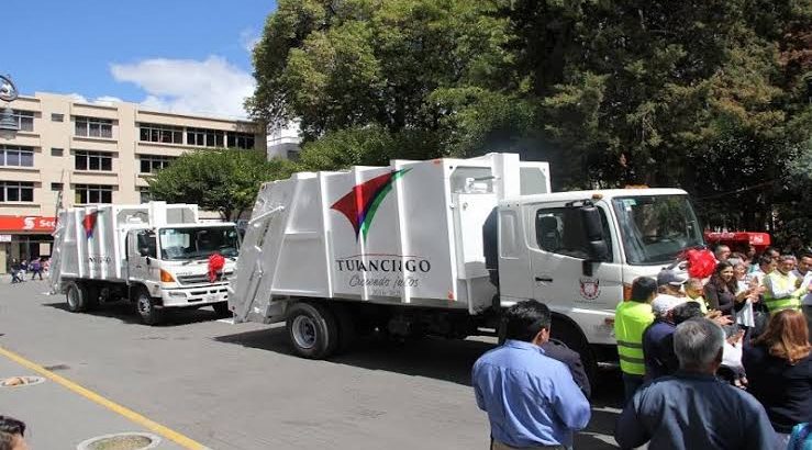 Habilitan camiones recolectores de basura en Tulancingo