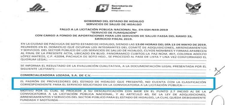 Contratos ganaron millones de pesos en empresas fantasma de Hidalgo