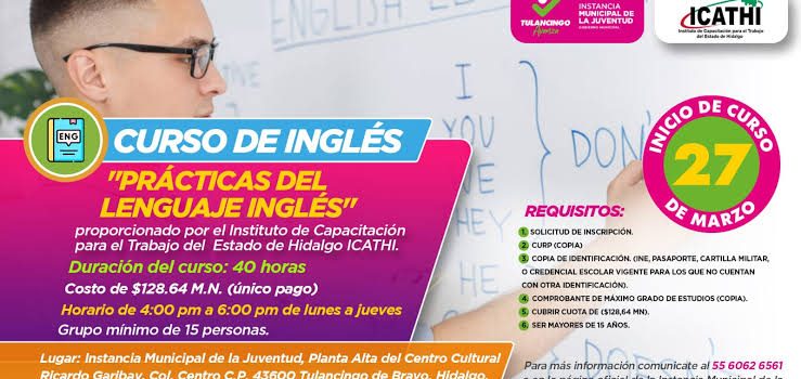 Continúa extensión del curso Inglés Fácil en Tulancingo