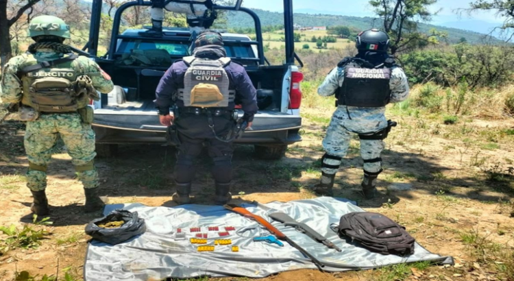 Seguridad Pública  localiza armas, municiones y sustancias tóxicas en Hidalgo