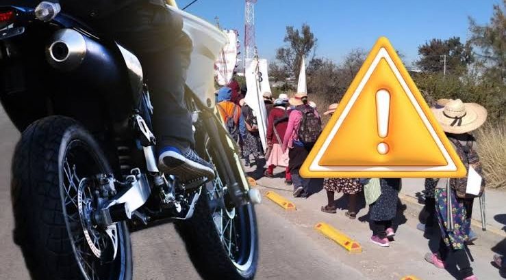 Atropella motociclista a peregrinos que iban a Feria de Tulancingo