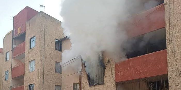 Departamento se incendió en Tulancingo