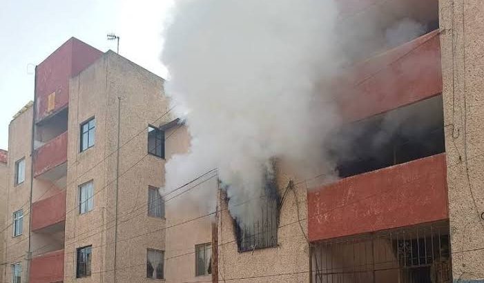 Departamento se incendió en Tulancingo