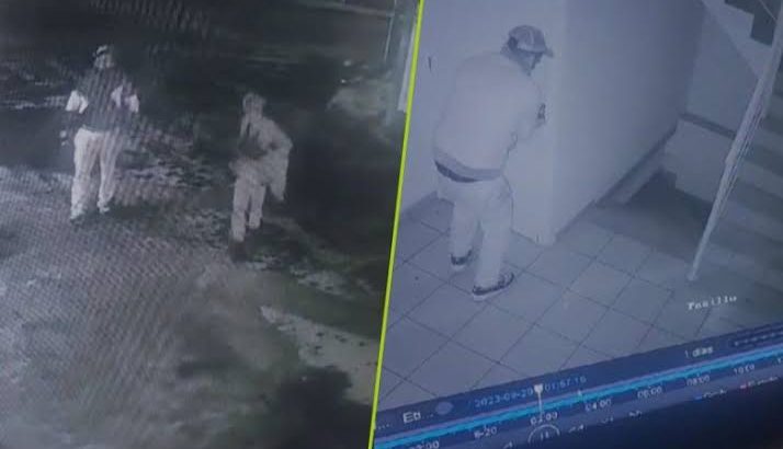 Graban cámaras de vídeo vigilancia intento de robo en céntrico edificio de Tulancingo