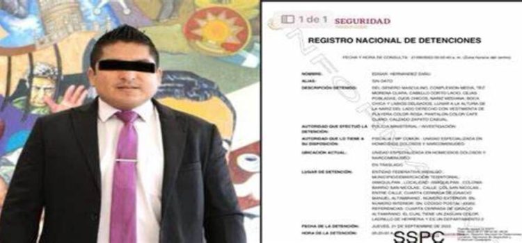 Detienen al diputado Edgar Hernández por presunto narcomenudeo en Hidalgo