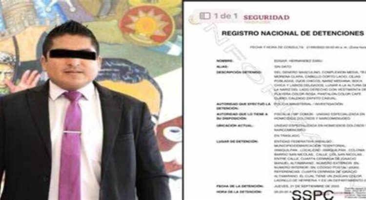 Detienen al diputado Edgar Hernández por presunto narcomenudeo en Hidalgo