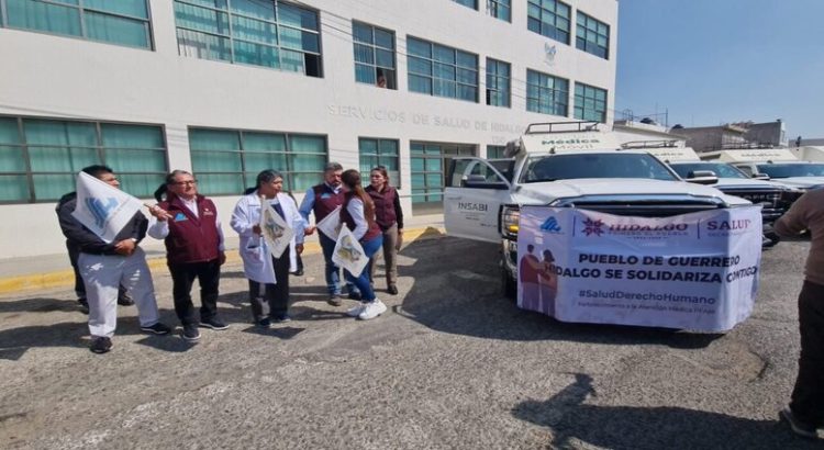 Mandan unidades médicas de Hidalgo rumbo al puerto de Acapulco