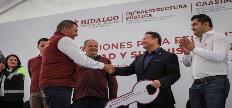 Aplica gobierno de Hidalgo millonario recurso para mejorar abastecimiento de agua