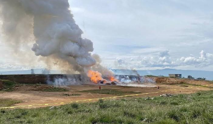 Destruyen pirotecnia decomisada en operativos realizados en Tulancingo