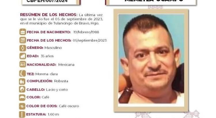 Buscan a Juan Carlos, tulancinguense que habría desaparecido en la frontera