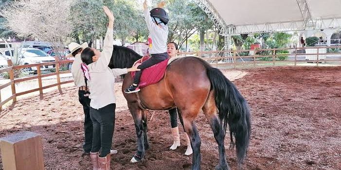 Ofrecen terapia con caballos en Tulancingo