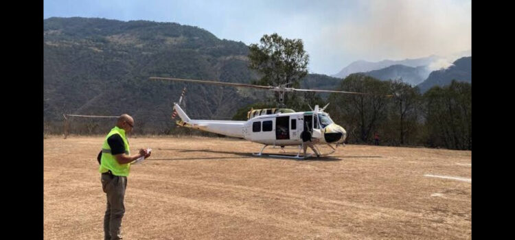 Analiza gobierno de Hidalgo adaptar helicópteros de su propiedad para atender incendios forestales