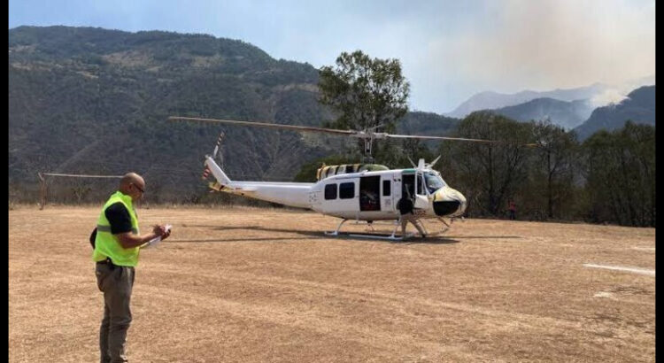 Analiza gobierno de Hidalgo adaptar helicópteros de su propiedad para atender incendios forestales