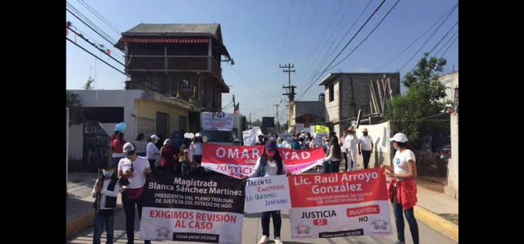 Habitantes de Hidalgo piden liberación de presuntos presos políticos