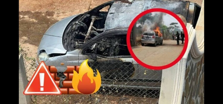 Incendian vehículo de director de obras públicas en Hidalgo