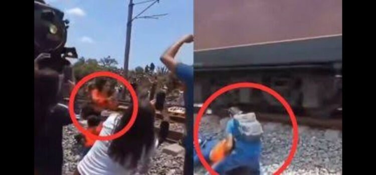 Mujer intenta tomarse una selfie, la golpea tren y muere en Hidalgo
