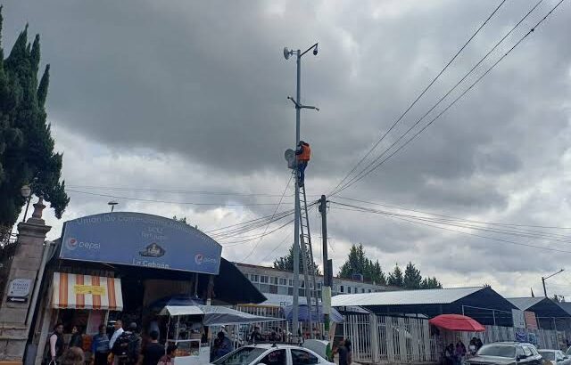 Continúa instalación de más cámaras de videovigilancia de Casvimp Tulancingo