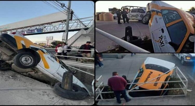 Taxista cae en respiradero de dren pluvial en Hidalgo