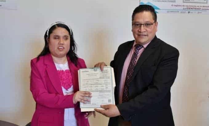 En Tulancingo emiten la primera acta de nacimiento en braille
