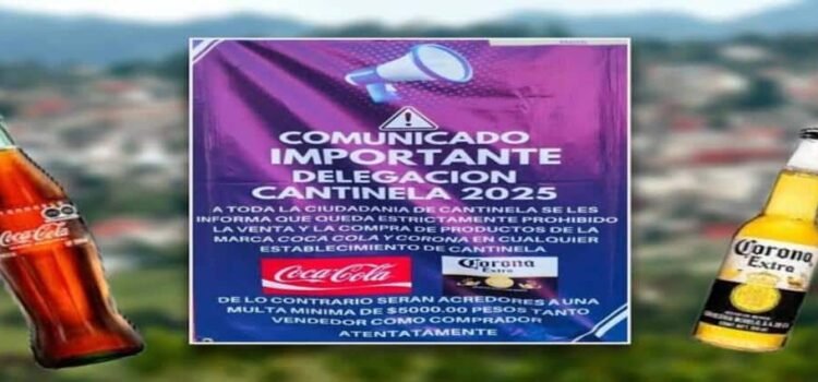 Prohíbe pueblo de Hidalgo consumo ¡de la Coca Cola!