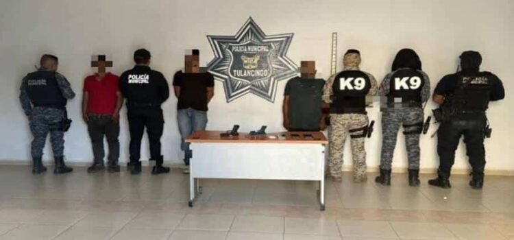 Detienen a hombres armados en Tulancingo; se habían orillado a orinar en la vía pública