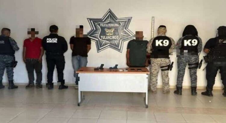 Detienen a hombres armados en Tulancingo; se habían orillado a orinar en la vía pública