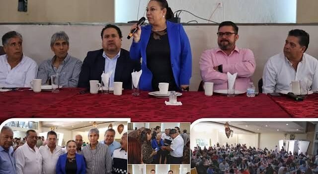 Lorena García Cázares se reúne con 700 transportistas del valle de Tulancingo