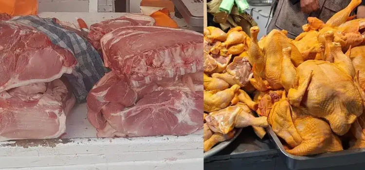 Sube precio de la carne de cerdo y baja el pollo en Tulancingo