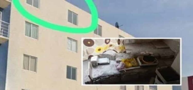Descubren cadáver oculto bajo concreto en un departamento en Mineral de la Reforma