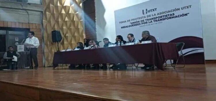 Nace la UTXT, nueva asociación civil con 5 mil transportistas en Hidalgo
