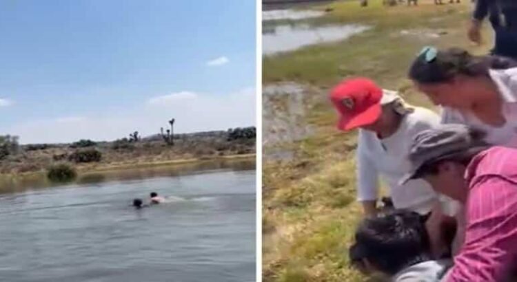 En Hidalgo, hombre salva a dos menores de edad de ahogarse