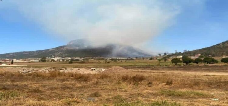 Se desatan incendios en cerros de Hidalgo; arrasan más de 20 hectáreas de pastizal