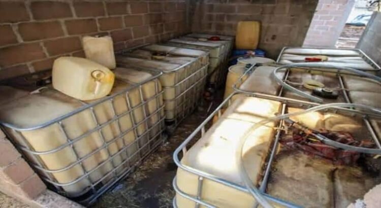 Golpe al huachicol en Hidalgo: En cateos recuperan 34 mil litros de combustible