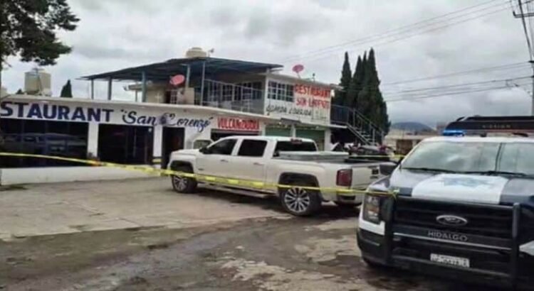 Balacera en restaurante de Hidalgo, deja dos muertos y un herido