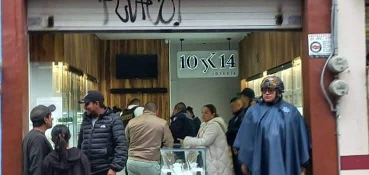 Frustran asalto a joyería en el Centro de Tulancingo Frustran asalto a joyería en el Centro de Tulancingo